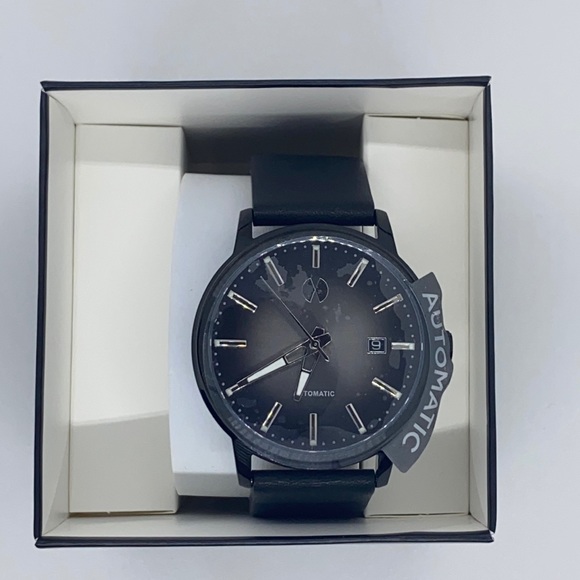 Watch Station Other - NWT Watch Station Men's Automatic Three-Hand Date Black-Tone Watch